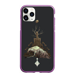 Чехол iPhone 11 Pro матовый Bloodborne Bosses - Викарий Амелия, цвет: 3D-фиолетовый