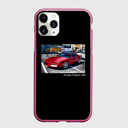 Чехол iPhone 11 Pro матовый Ретро автомобиль Pontiac Firebird 1987 года