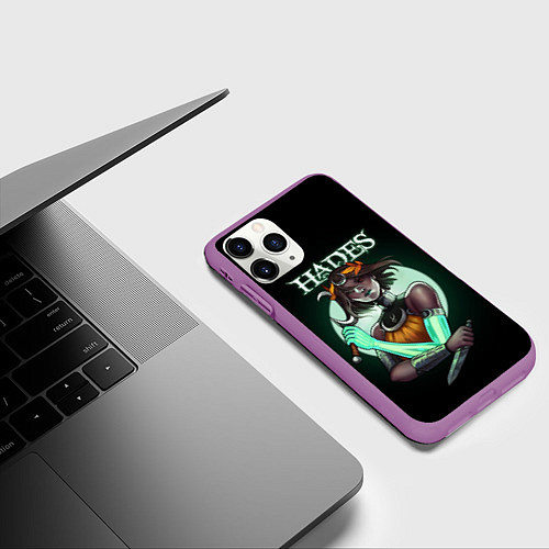 Чехол iPhone 11 Pro матовый Нимфа Melinoe Hades 2 / 3D-Фиолетовый – фото 3
