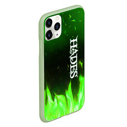 Чехол iPhone 11 Pro матовый Logo Hades green hell fire, цвет: 3D-салатовый — фото 2