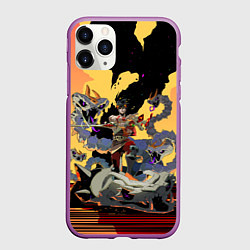 Чехол iPhone 11 Pro матовый Hades Загрей принц Подземного мира, цвет: 3D-фиолетовый