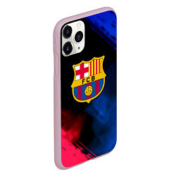 Чехол iPhone 11 Pro матовый Barcelona fc club gradient smoke, цвет: 3D-розовый — фото 2