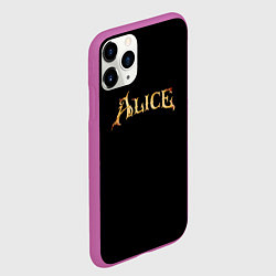 Чехол iPhone 11 Pro матовый Alice american mcgee, цвет: 3D-фиолетовый — фото 2