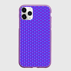 Чехол iPhone 11 Pro матовый Паттерн шестиренки, цвет: 3D-фиолетовый
