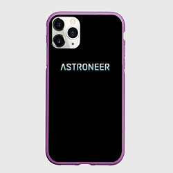 Чехол iPhone 11 Pro матовый Astroneer logo, цвет: 3D-фиолетовый