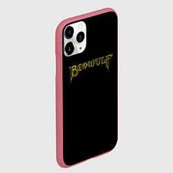 Чехол iPhone 11 Pro матовый Beowulf logo, цвет: 3D-малиновый — фото 2
