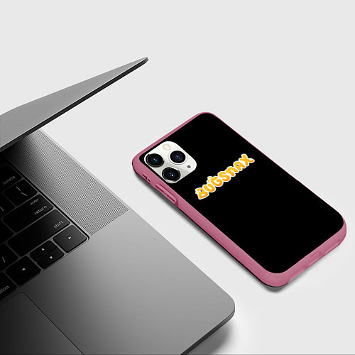 Чехол iPhone 11 Pro матовый Bugsnax / 3D-Малиновый – фото 3