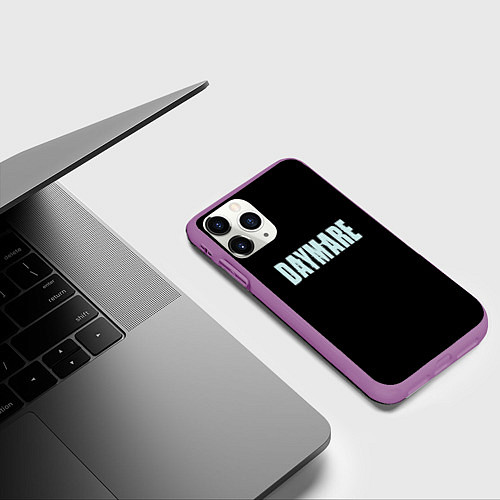 Чехол iPhone 11 Pro матовый Daymare 1998 / 3D-Фиолетовый – фото 3