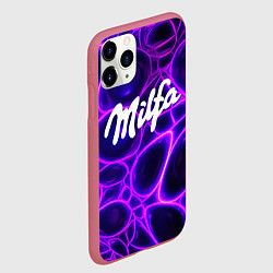 Чехол iPhone 11 Pro матовый Milfa прикольная надпись, цвет: 3D-малиновый — фото 2