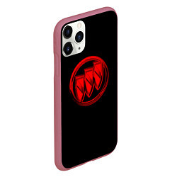 Чехол iPhone 11 Pro матовый Buick red logo, цвет: 3D-малиновый — фото 2