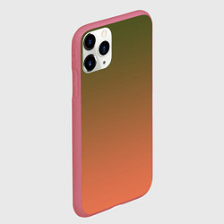 Чехол iPhone 11 Pro матовый Абстрактный градиент, цвет: 3D-малиновый — фото 2
