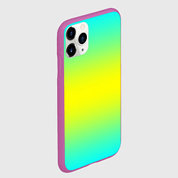 Чехол iPhone 11 Pro матовый Кислотный градиент, цвет: 3D-фиолетовый — фото 2