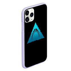 Чехол iPhone 11 Pro матовый Depth Hunter, цвет: 3D-светло-сиреневый — фото 2