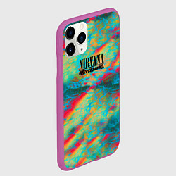 Чехол iPhone 11 Pro матовый Нирвана nevermind, цвет: 3D-фиолетовый — фото 2