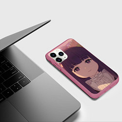 Чехол iPhone 11 Pro матовый Милая Ферн, цвет: 3D-малиновый — фото 2