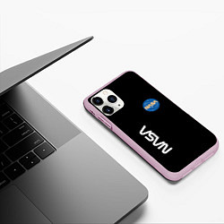 Чехол iPhone 11 Pro матовый NASA logo usa space, цвет: 3D-розовый — фото 2