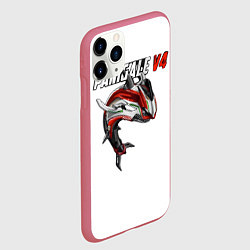 Чехол iPhone 11 Pro матовый Ducati Panigale V4 shark, цвет: 3D-малиновый — фото 2