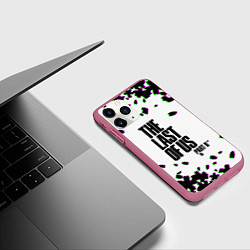 Чехол iPhone 11 Pro матовый The last of us лепестки, цвет: 3D-малиновый — фото 2