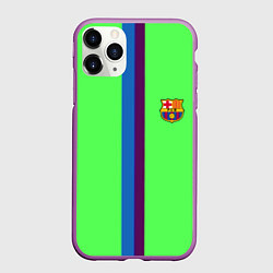 Чехол iPhone 11 Pro матовый Barcelona fc sport line, цвет: 3D-фиолетовый
