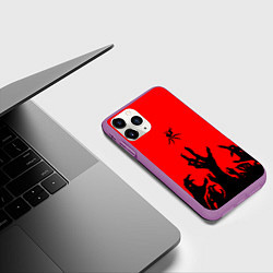 Чехол iPhone 11 Pro матовый V1 Ultrakill, цвет: 3D-фиолетовый — фото 2