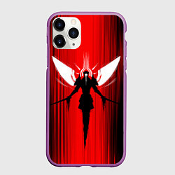 Чехол iPhone 11 Pro матовый Gabriel Ultrakill, цвет: 3D-фиолетовый