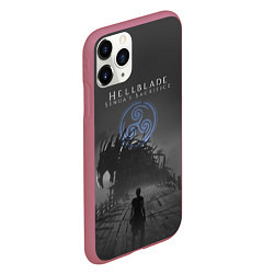 Чехол iPhone 11 Pro матовый Hellblade - Sign, цвет: 3D-малиновый — фото 2