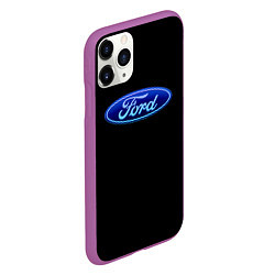 Чехол iPhone 11 Pro матовый Ford neon steel, цвет: 3D-фиолетовый — фото 2