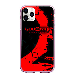 Чехол iPhone 11 Pro матовый God of War текстура, цвет: 3D-розовый