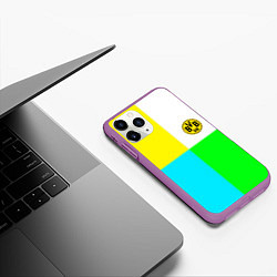 Чехол iPhone 11 Pro матовый Borussia color cport, цвет: 3D-фиолетовый — фото 2