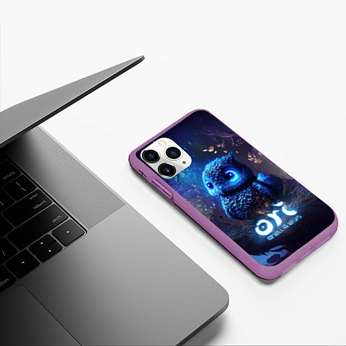 Чехол iPhone 11 Pro матовый Ku Ori and the Will of the Wisps / 3D-Фиолетовый – фото 3