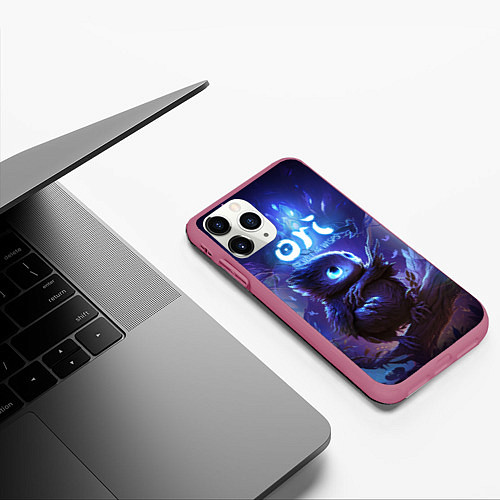 Чехол iPhone 11 Pro матовый Ku Ori and the Will of the Wisps / 3D-Малиновый – фото 3