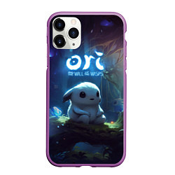 Чехол iPhone 11 Pro матовый Naru Ori and the Will of the Wisps, цвет: 3D-фиолетовый