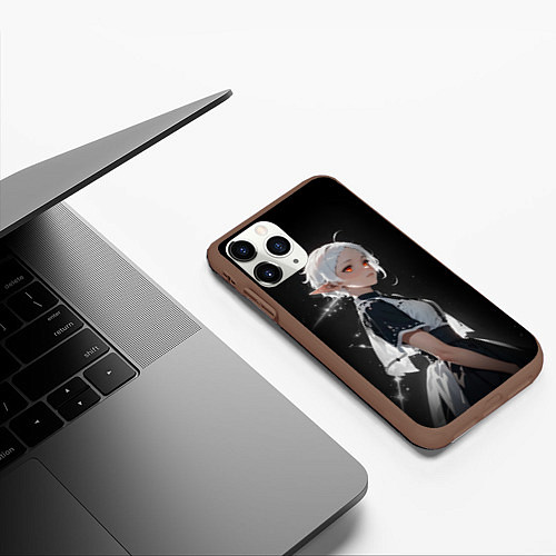 Чехол iPhone 11 Pro матовый Сильфиетта из Реинкарнации безработного / 3D-Коричневый – фото 3