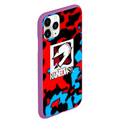 Чехол iPhone 11 Pro матовый Rainbow six камуфляж, цвет: 3D-фиолетовый — фото 2