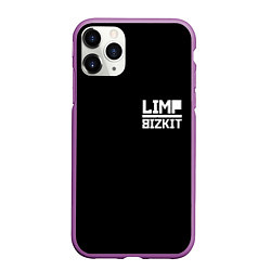 Чехол iPhone 11 Pro матовый Lim Bizkit logo, цвет: 3D-фиолетовый