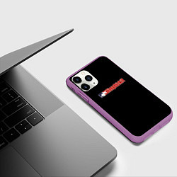 Чехол iPhone 11 Pro матовый Limp Bizkit logo rock, цвет: 3D-фиолетовый — фото 2