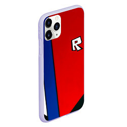 Чехол iPhone 11 Pro матовый Roblox uniform, цвет: 3D-светло-сиреневый — фото 2