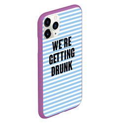 Чехол iPhone 11 Pro матовый Were getting drunk, цвет: 3D-фиолетовый — фото 2