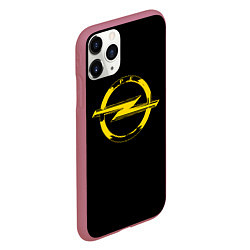 Чехол iPhone 11 Pro матовый Opel yellow, цвет: 3D-малиновый — фото 2