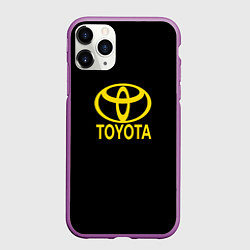 Чехол iPhone 11 Pro матовый Toyota yellow, цвет: 3D-фиолетовый