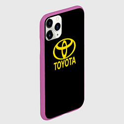 Чехол iPhone 11 Pro матовый Toyota yellow, цвет: 3D-фиолетовый — фото 2