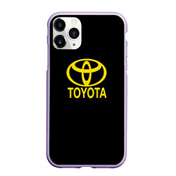 Чехол iPhone 11 Pro матовый Toyota yellow, цвет: 3D-светло-сиреневый