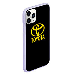 Чехол iPhone 11 Pro матовый Toyota yellow, цвет: 3D-светло-сиреневый — фото 2