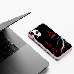 Чехол iPhone 11 Pro матовый Assassins Creed strom, цвет: 3D-розовый — фото 2