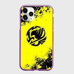 Чехол iPhone 11 Pro матовый Хвост феи текстура аниме, цвет: 3D-фиолетовый