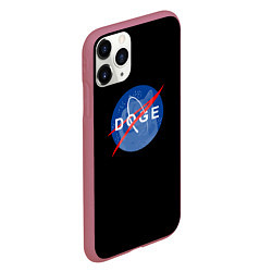 Чехол iPhone 11 Pro матовый Doge мем, цвет: 3D-малиновый — фото 2