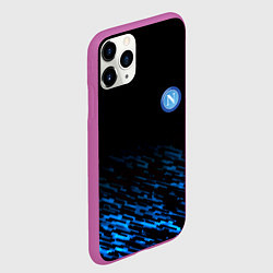 Чехол iPhone 11 Pro матовый Napoli fc club texture, цвет: 3D-фиолетовый — фото 2