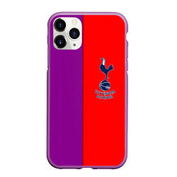 Чехол iPhone 11 Pro матовый Tottenham fc geometry, цвет: 3D-фиолетовый