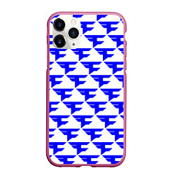 Чехол iPhone 11 Pro матовый FaZe Clan pattern team, цвет: 3D-малиновый