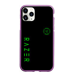 Чехол iPhone 11 Pro матовый Razer brend game, цвет: 3D-фиолетовый